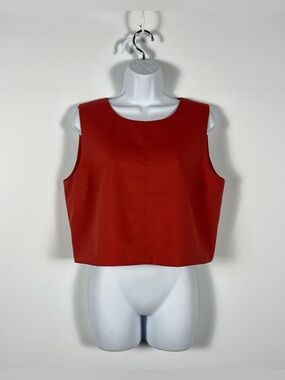 Sage the Label "Take Action" Sleeveless Top in the color Garnet Size